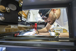 student studying engineering