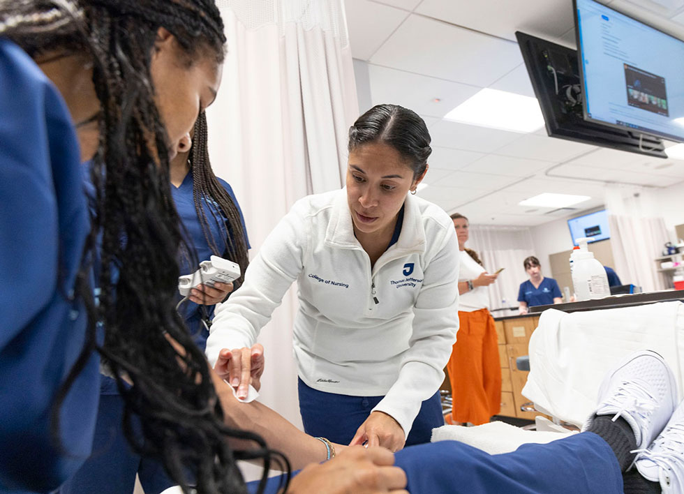 Thomas Jefferson University nursing students