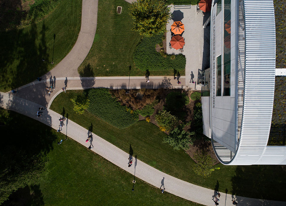 Overhead image of Thomas Jefferson University's East Falls Campus